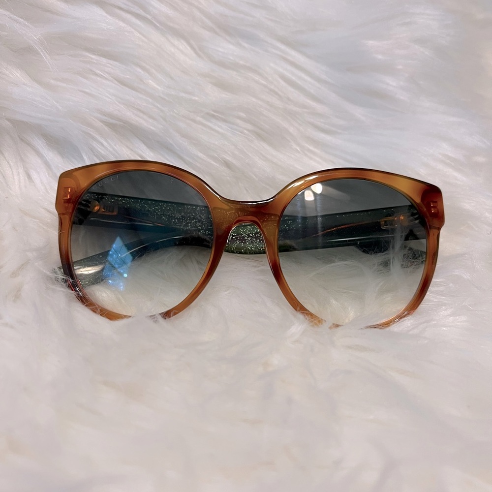 AUTHENTIC Gucci GG0035S round tortoise sunglasses